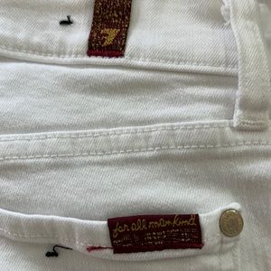 Seven for all Mankind white bootleg jeans size 27